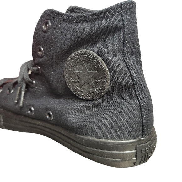 Converse Chuck Taylor All Star Black Canvas Shoes Sneakers 3S121 Boy’s Youth 3 - Picture 7 of 8